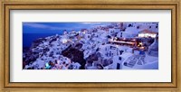 Santorini at Dusk, Greece Fine Art Print