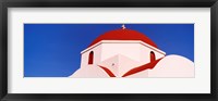 Church with red dome, Mykonos, Cyclades Islands, Greece Fine Art Print