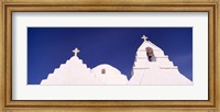 Low angle view of a church, Mykonos, Cyclades Islands, Greece Fine Art Print