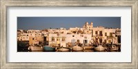 Boats at the waterfront, Paros, Cyclades Islands, Greece Fine Art Print