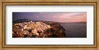 Aerial view of town, Santorini, Greece Fine Art Print