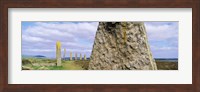 Ring Of Brodgar with view of a loch, Orkney Islands, Scotland, United Kingdom Fine Art Print