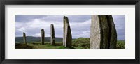 Ring Of Brodgar with view of the hills, Orkney Islands, Scotland, United Kingdom Fine Art Print