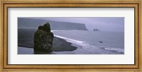 Rock Formation On The Beach, Reynisdrangar, Vik I Myrdal, Iceland Fine Art Print