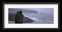 Rock Formation On The Beach, Reynisdrangar, Vik I Myrdal, Iceland Fine Art Print