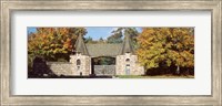 USA, Maine, Mount Desert Island, Acadia National Park, Jordan Pond Gatehouse, Facade of a building Fine Art Print