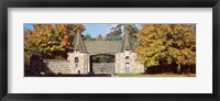 USA, Maine, Mount Desert Island, Acadia National Park, Jordan Pond Gatehouse, Facade of a building Fine Art Print