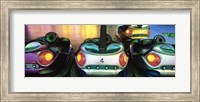 Close-up of bumper cars, Amusement Park, Stuttgart, Germany Fine Art Print