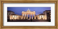 Brandenburg Gate at dusk, Berlin, Germany Fine Art Print