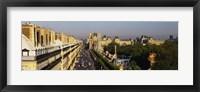 High angle view of vehicles on the road, Musee du Louvre, Royal Street, Paris, France Fine Art Print