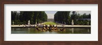 Fountain in a garden, Versailles, France Fine Art Print