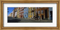 Woman Riding A Bicycle, Copenhagen, Denmark Fine Art Print