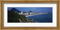 Buildings On The Waterfront, Rio De Janeiro, Brazil Fine Art Print