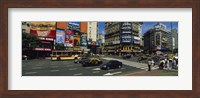 Vehicles Moving On A Road, Buenos Aires, Argentina Fine Art Print