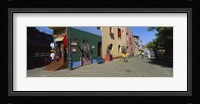 Multi-Colored Buildings In A City, La Boca, Buenos Aires, Argentina Fine Art Print