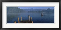 Pier On A Lake, Santiago, Lake Atitlan, Guatemala Fine Art Print