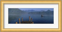 Pier On A Lake, Santiago, Lake Atitlan, Guatemala Fine Art Print