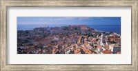 High angle view of a city, Dubrovnik, Croatia Fine Art Print
