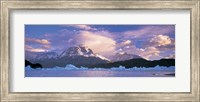 Cloudy sky over mountains, Lago Grey, Torres del Paine National Park, Patagonia, Chile Fine Art Print