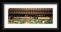 Tourists outside of a building, Venice, Italy Fine Art Print