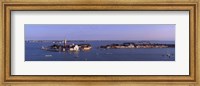 High Angle View Of Buildings Surrounded By Water, San Giorgio Maggiore, Venice, Italy Fine Art Print