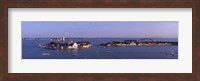 High Angle View Of Buildings Surrounded By Water, San Giorgio Maggiore, Venice, Italy Fine Art Print