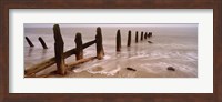 Posts On The Beach, Spurn, Yorkshire, England, United Kingdom Fine Art Print