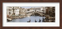 Bridge Over A Canal, Rialto Bridge, Venice, Veneto, Italy Fine Art Print