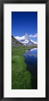 Reflection Of Mountain In Water, Riffelsee, Matterhorn, Switzerland Fine Art Print