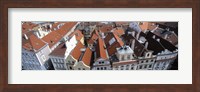 High angle view of buildings in a city, Czech Republic, Prague Fine Art Print