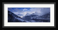 Clouds over mountains, Alps, Glarus, Switzerland Fine Art Print
