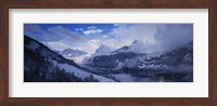 Clouds over mountains, Alps, Glarus, Switzerland Fine Art Print