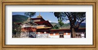 Temple In A City, Chimi Lhakhang, Punakha, Bhutan Fine Art Print