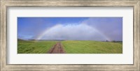 Rainbow Over A Landscape, Kamuela, Big Island, Hawaii, USA Fine Art Print
