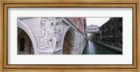 Bridge across a canal, Bridge of Sighs, Venice, Italy Fine Art Print