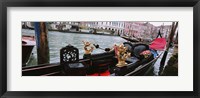 Close-up of a gondola in a canal, Grand Canal, Venice, Italy Fine Art Print