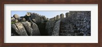 Low angle view of staircase of a castle, Castelo Dos Mouros, Sintra, Portugal Fine Art Print