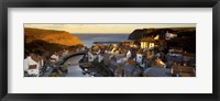 High Angle View Of A Village, Staithes, North Yorkshire, England, United Kingdom Fine Art Print