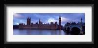 Government Building At The Waterfront, Big Ben And The Houses Of Parliament, London, England, United Kingdom Fine Art Print