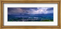 Storm Clouds Over A Landscape, Keswick, Derwent Water, Lake District, Cumbria, England, United Kingdom Fine Art Print