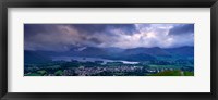 Storm Clouds Over A Landscape, Keswick, Derwent Water, Lake District, Cumbria, England, United Kingdom Fine Art Print