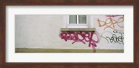 Close-up of graffiti on the wall, Stuttgart, Baden-Wurttemberg, Germany Fine Art Print
