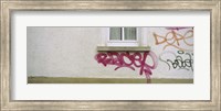 Close-up of graffiti on the wall, Stuttgart, Baden-Wurttemberg, Germany Fine Art Print