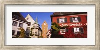 Low Angle View Of Buildings In A Town, Lake Constance, Meersburg, Baden-Wurttemberg, Germany Fine Art Print