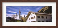 Low Angle View Of A Church, Holzgau, Lechtal, Austria Fine Art Print