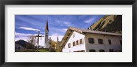 Low Angle View Of A Church, Holzgau, Lechtal, Austria Fine Art Print