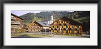 Church In A Village, Bregenzerwald, Vorarlberg, Austria Fine Art Print
