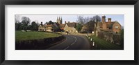 Houses along a road, Penhurst, Kent, England Fine Art Print