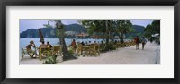 Restaurant on the beach, Ko Phi Phi Don, Phi Phi Islands, Thailand Fine Art Print