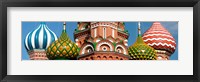 Mid section view of a cathedral, St. Basil's Cathedral, Red Square, Moscow, Russia Fine Art Print